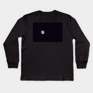 The Earth's only Moon Kids Long Sleeve T-Shirt